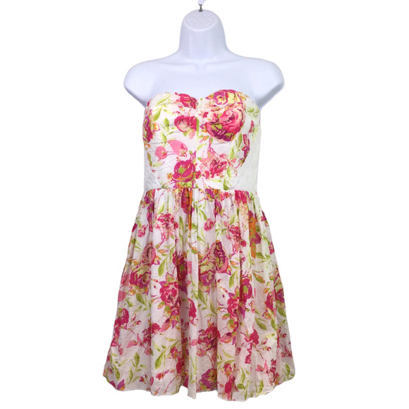 Speechless Dresses & Skirts - Speechless Gardengirl Floral Empire Waist Cottagecore Ruffle Dress Juniors 13